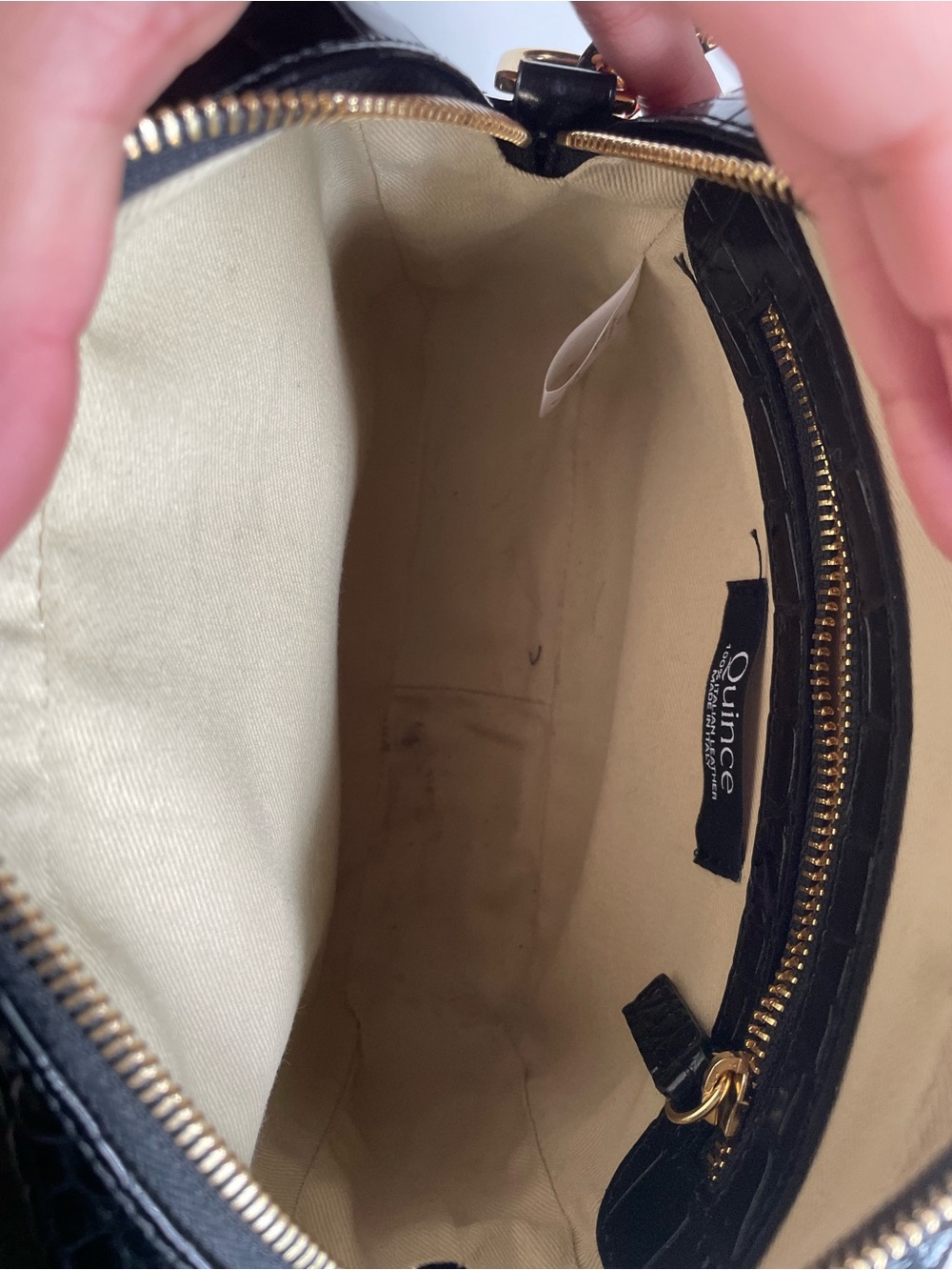 Quince Italian Leather Crossbody Bag - Picture 4 of 5